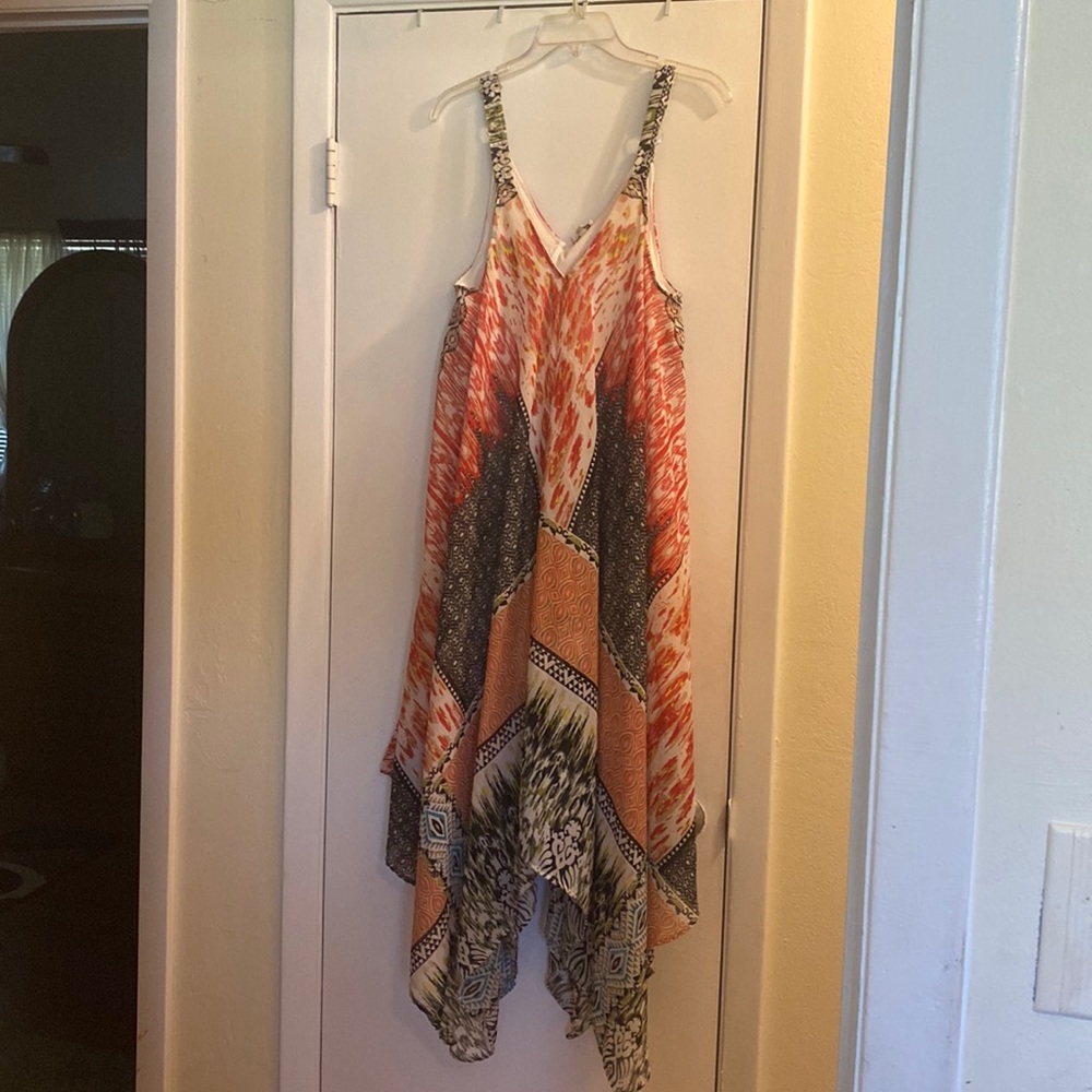 PRINTED SHEER SUNDRESS